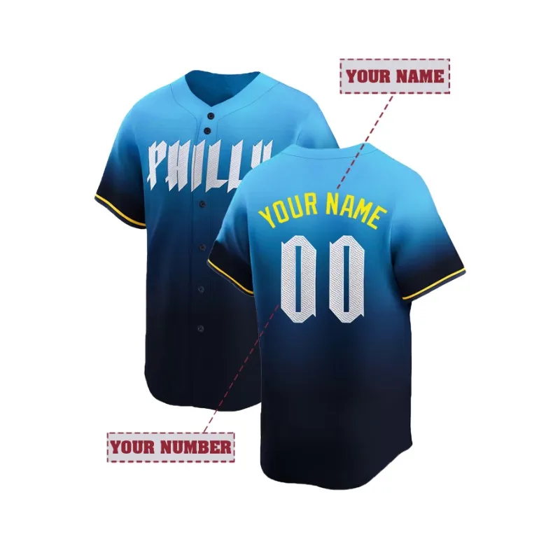 Embroidery Name - Maglia da baseball ricamata da uomo