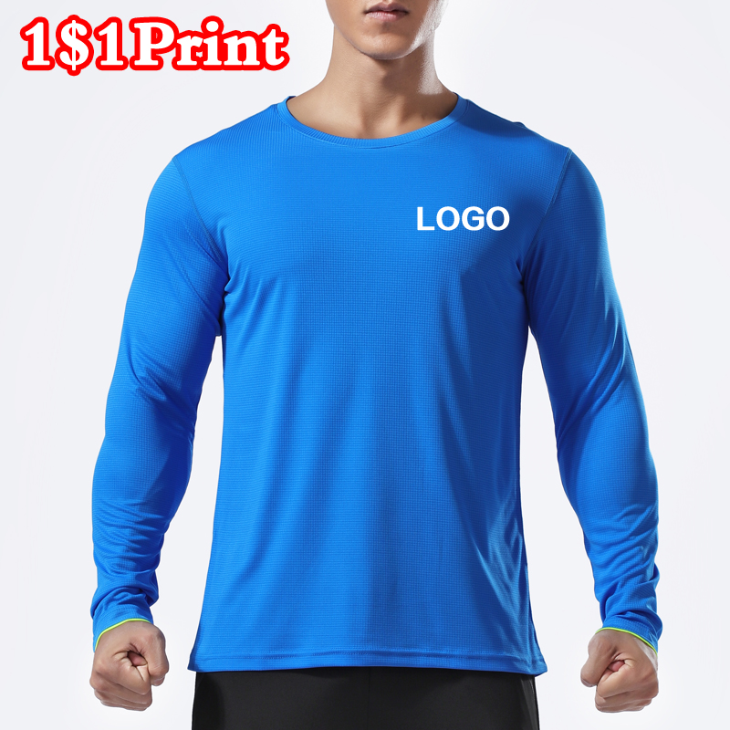 Embroidery Logo - T-shirt sportiva a maniche lunghe ad