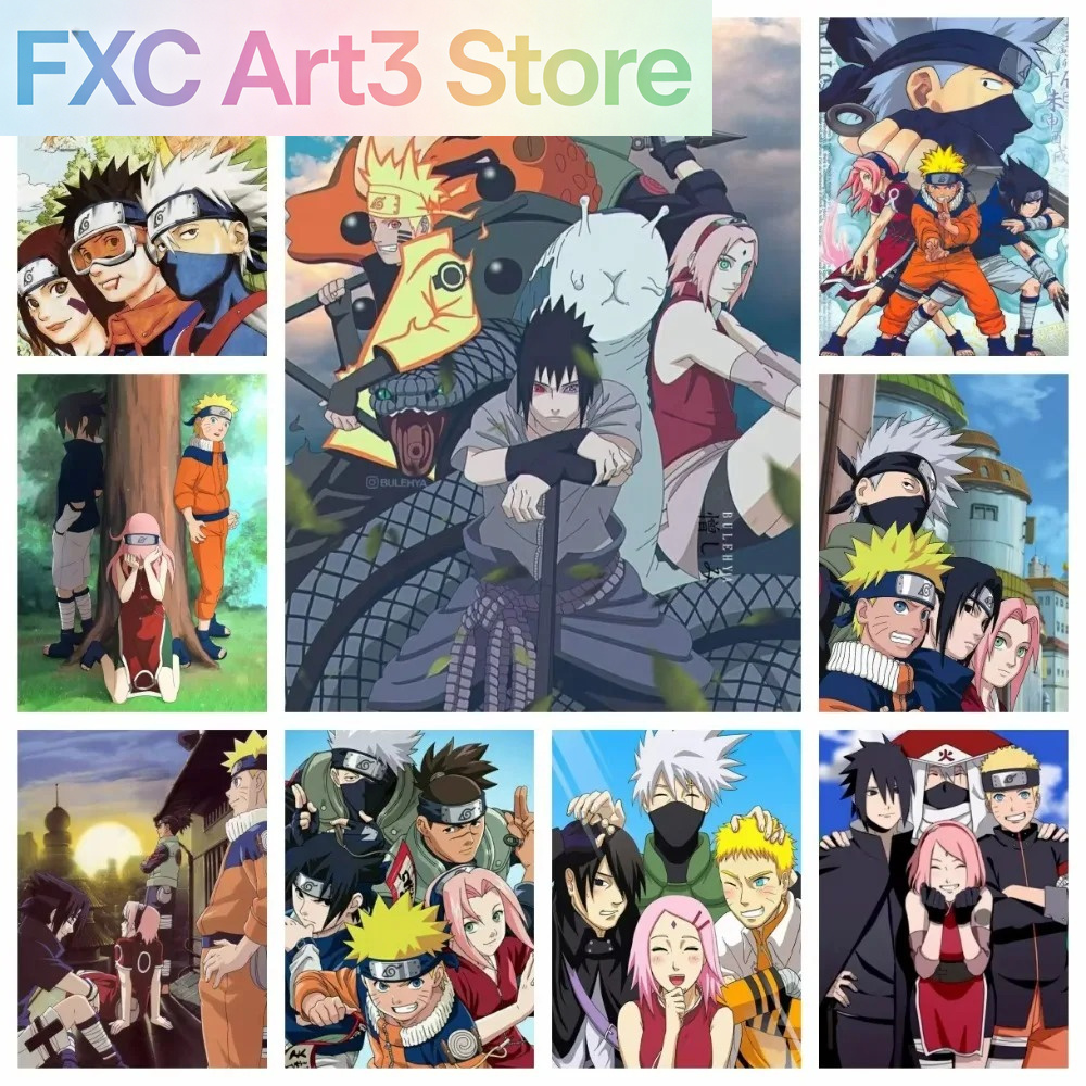 Embroidery Canvas - Quadro Senza Cornice 1 Pezzo Naruto