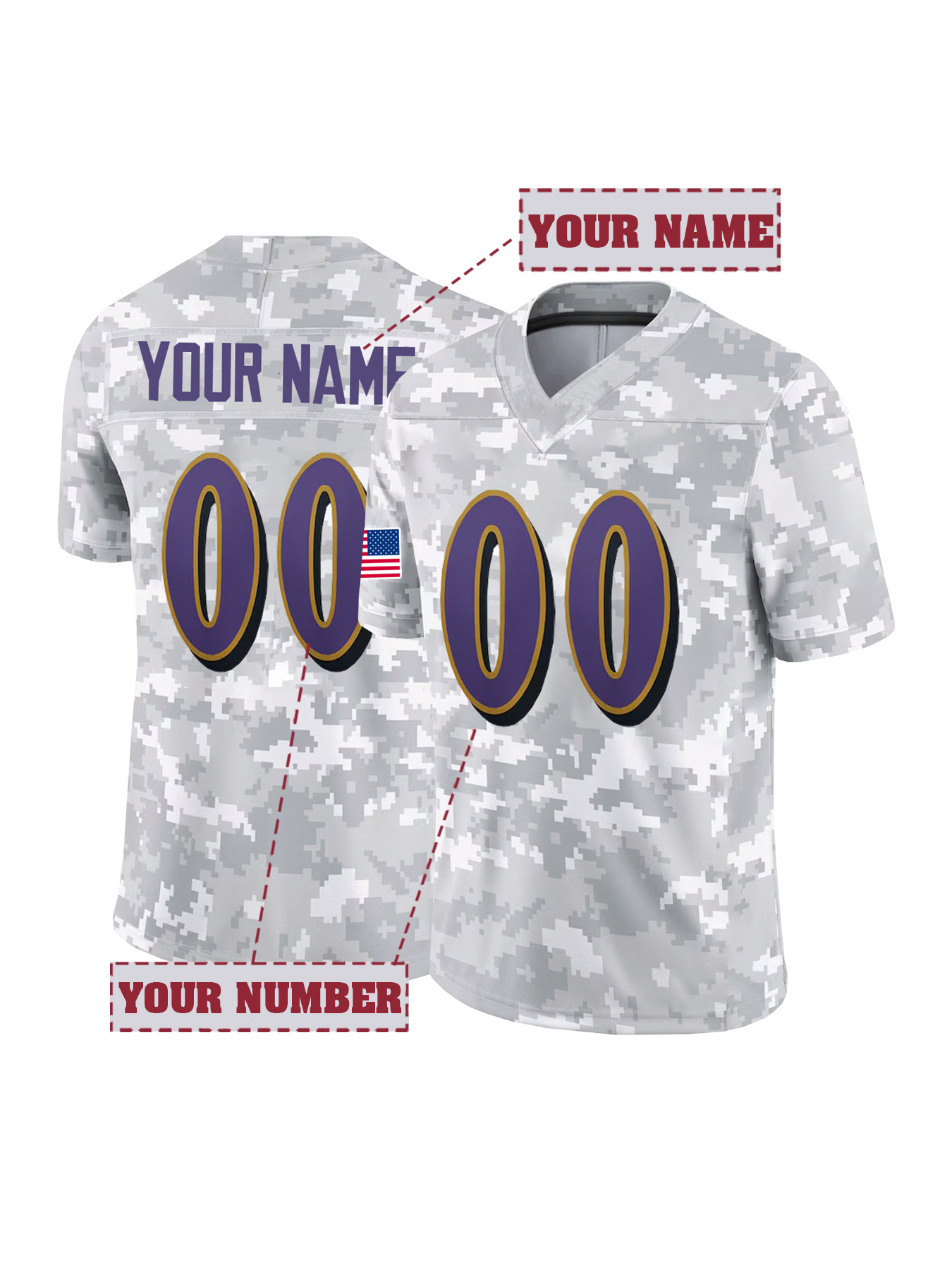 Embroidery Name - Maglia da Calcio Personalizzata con Nome