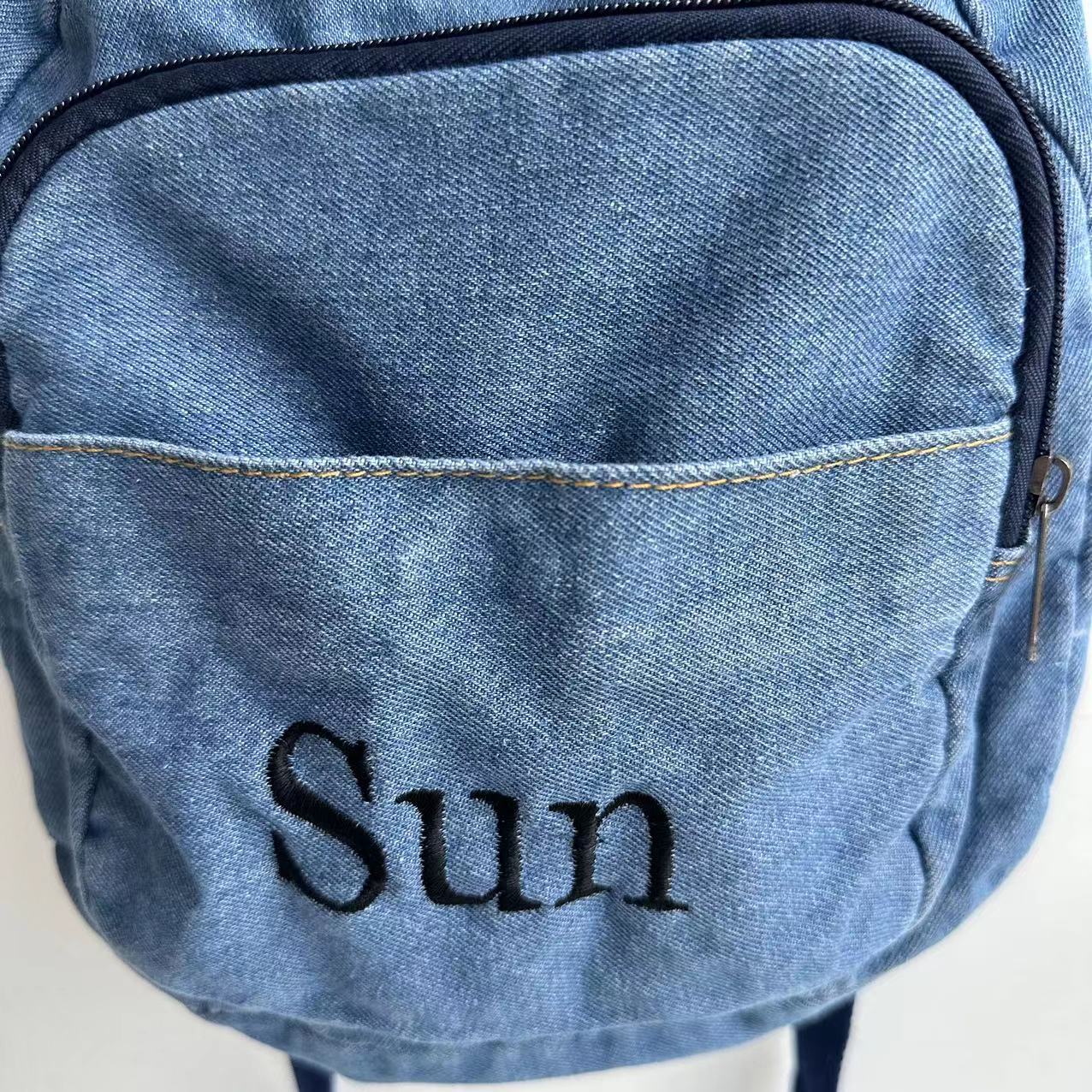 Zaino in Denim per ragazze nuo - Embroidery Name recensione e prezzo