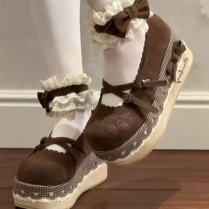 Scarpe con tacco alto Lolita c - Embroidery Canvas recensione e prezzo