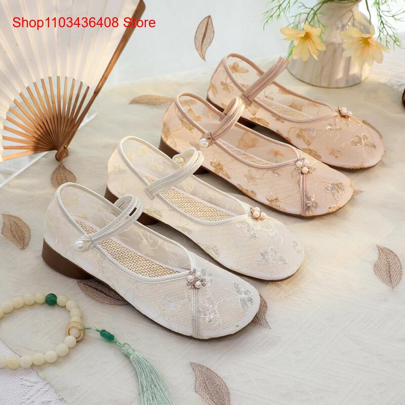 Nuove Scarpe a Rete con Tacco  - Embroidery Canvas recensione e prezzo