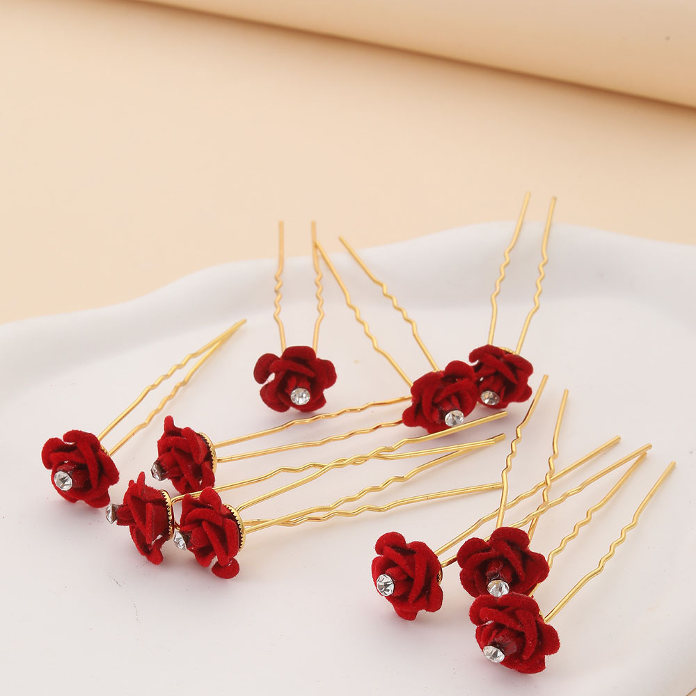 10 pezzi accessori per capelli - Embroidery Red recensione e prezzo