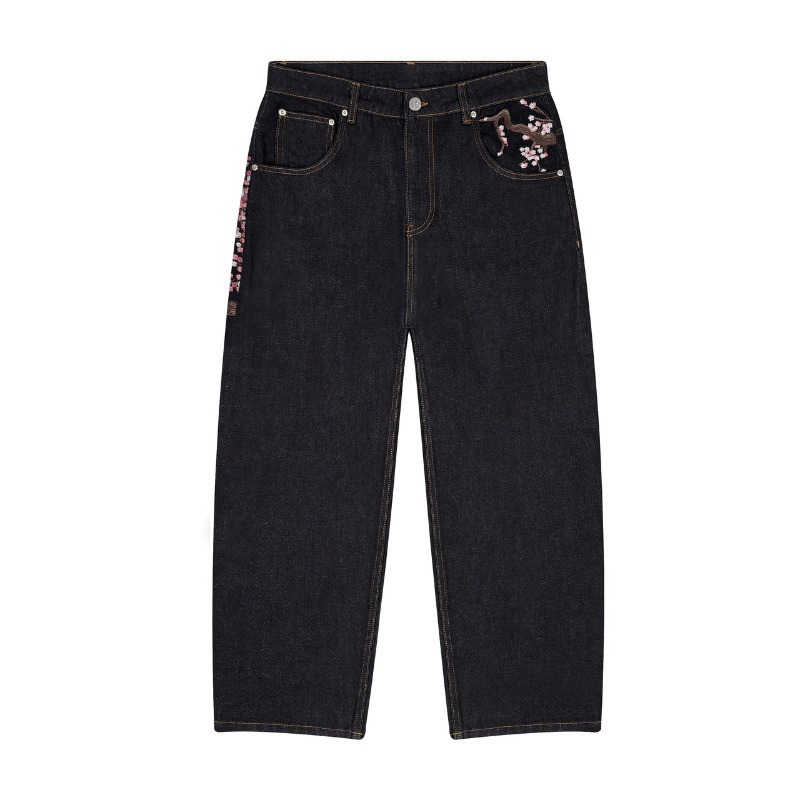 Jeans Y2K Vintage a Gamba Drit - Embroidery Jeans Sakura recensione e prezzo