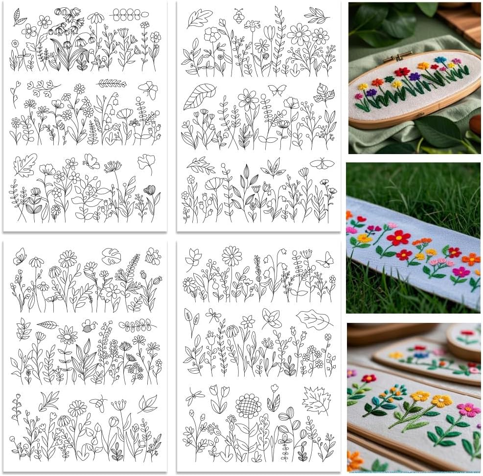 Stabilizzatori per Ricami Idro - Embroidery Design Patterns Flowers recensione e prezzo