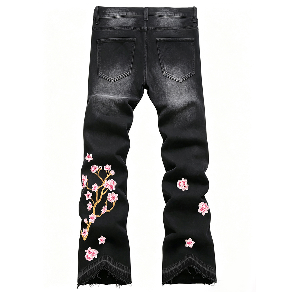 Jeans da Uomo in Denim Elastic - Embroidery Jeans Sakura recensione e prezzo