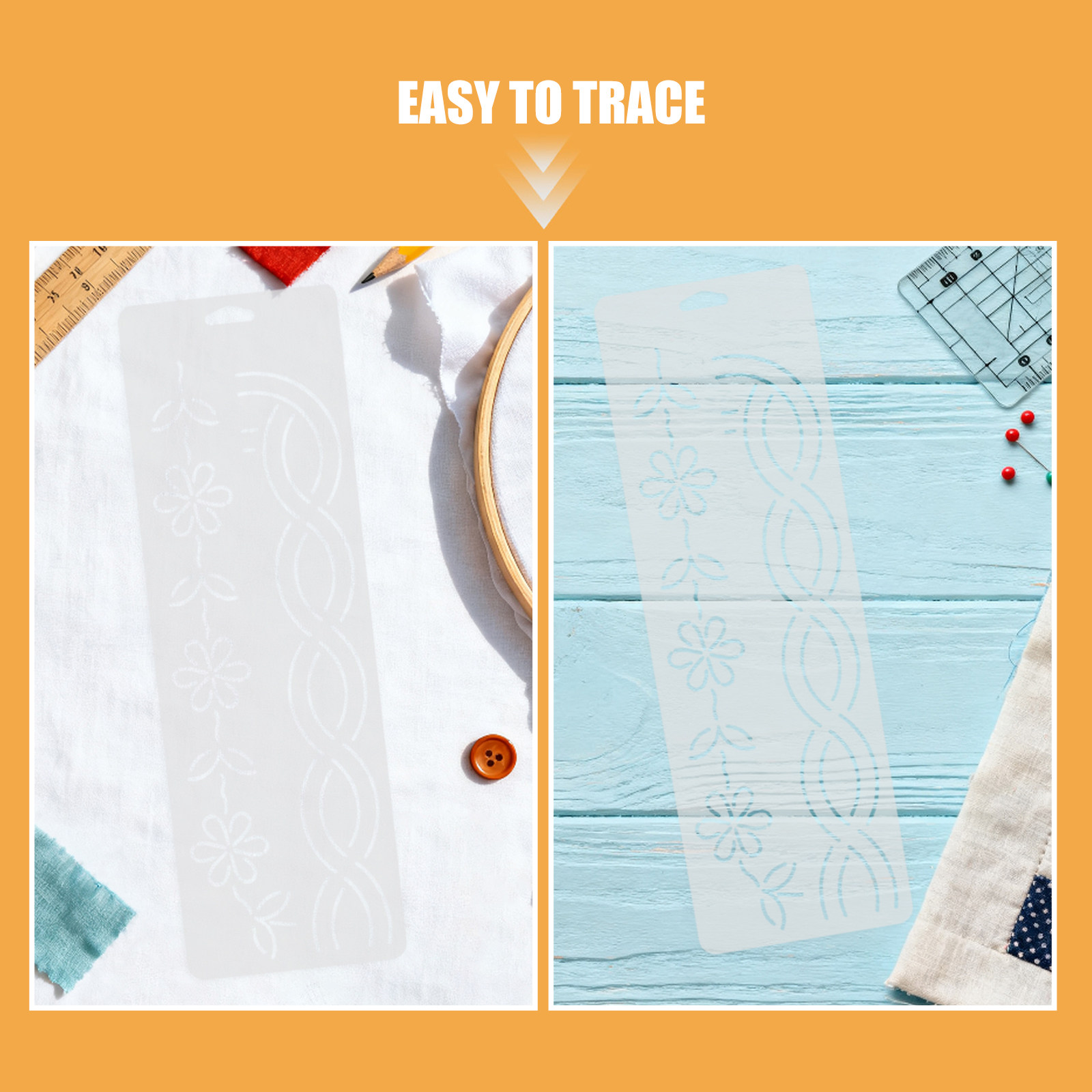 2 stencil per trapuntatura ang - Embroidery Quilting recensione e prezzo
