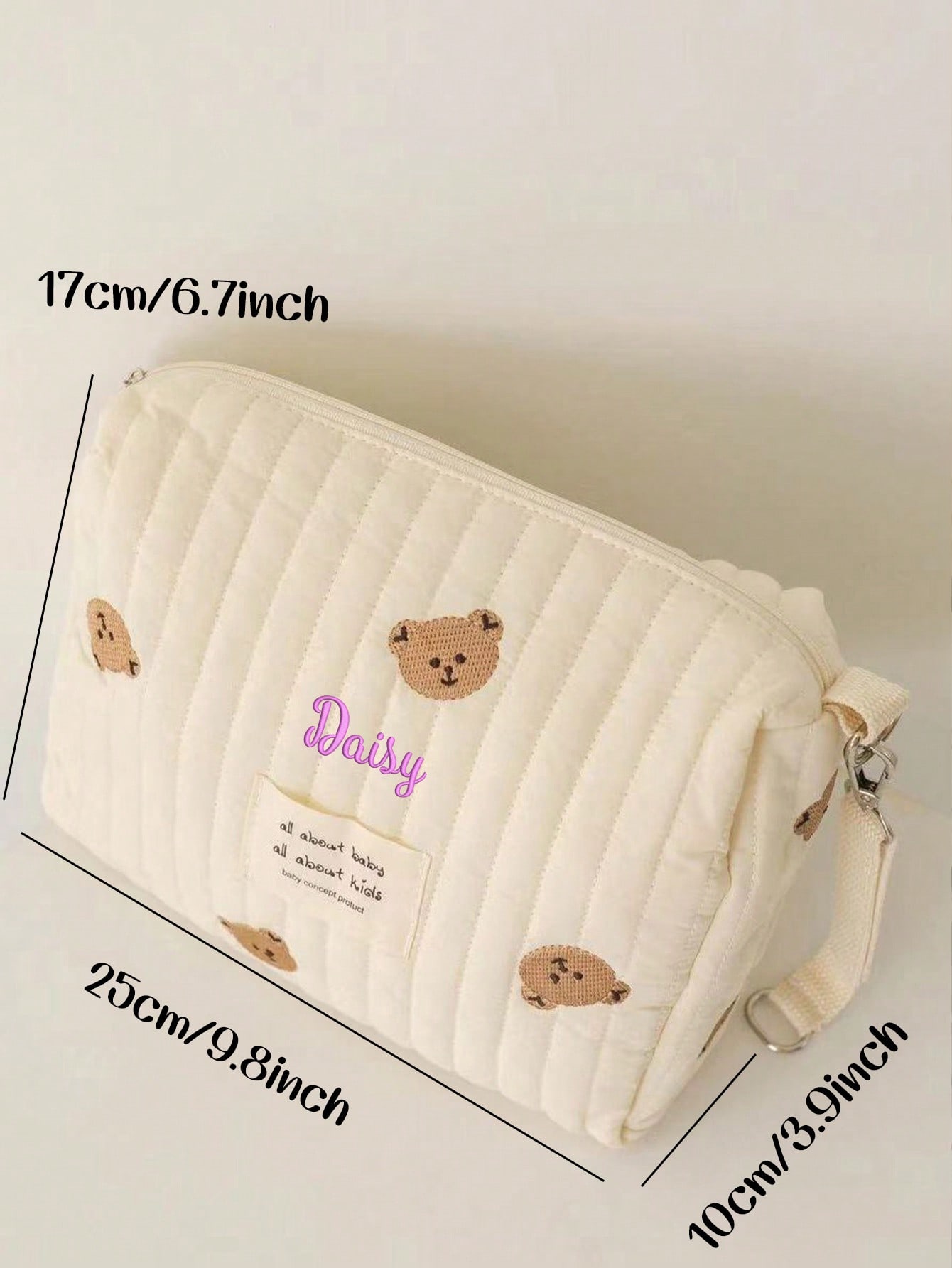 Borsa per pannolini con ricamo - Embroidery Name recensione e prezzo